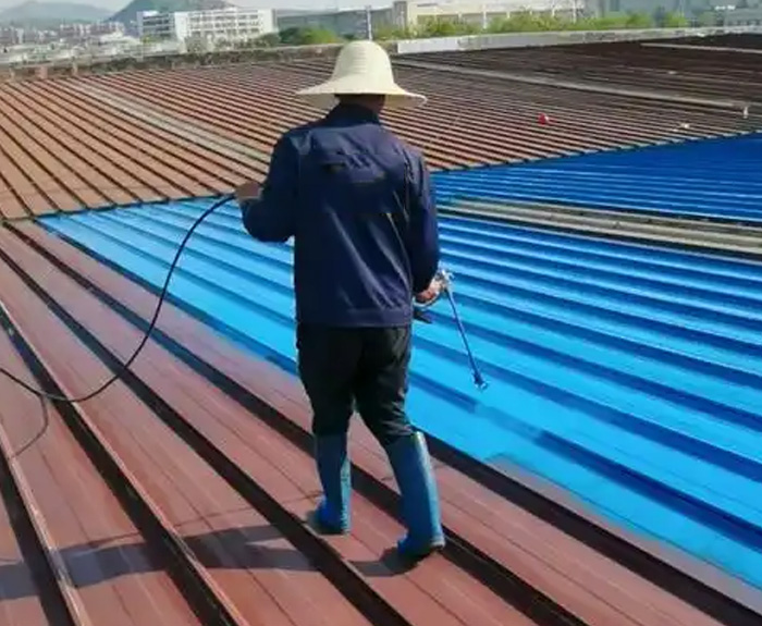 彩钢瓦水性漆案例现场